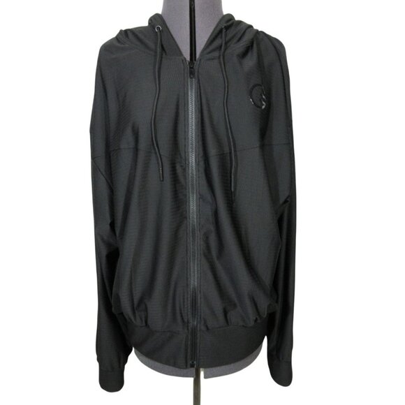 GRRRL Clothing women's crop relaxed‎ fit full zip athletic hoodie sweatshirt Ali - Picture 1 of 14